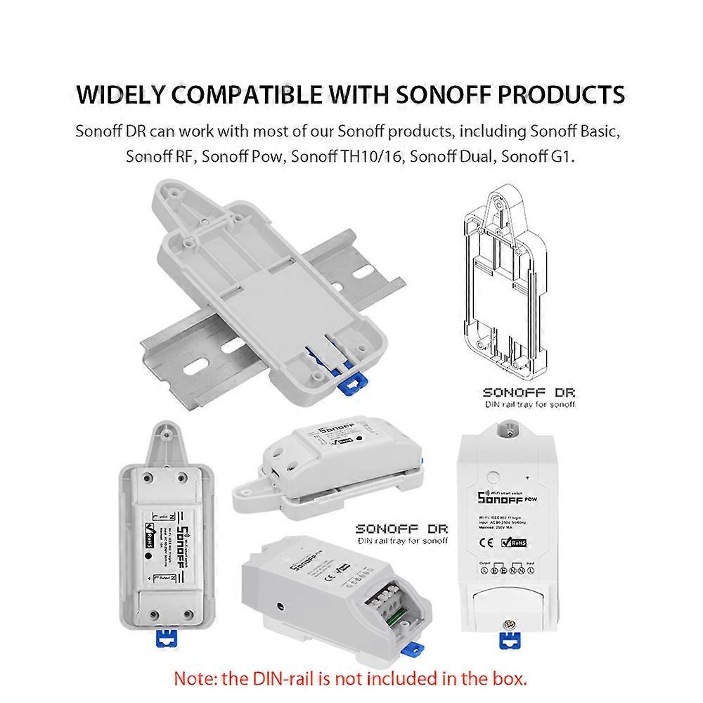 Sonoff DR DIN Rail Tray for sonoff