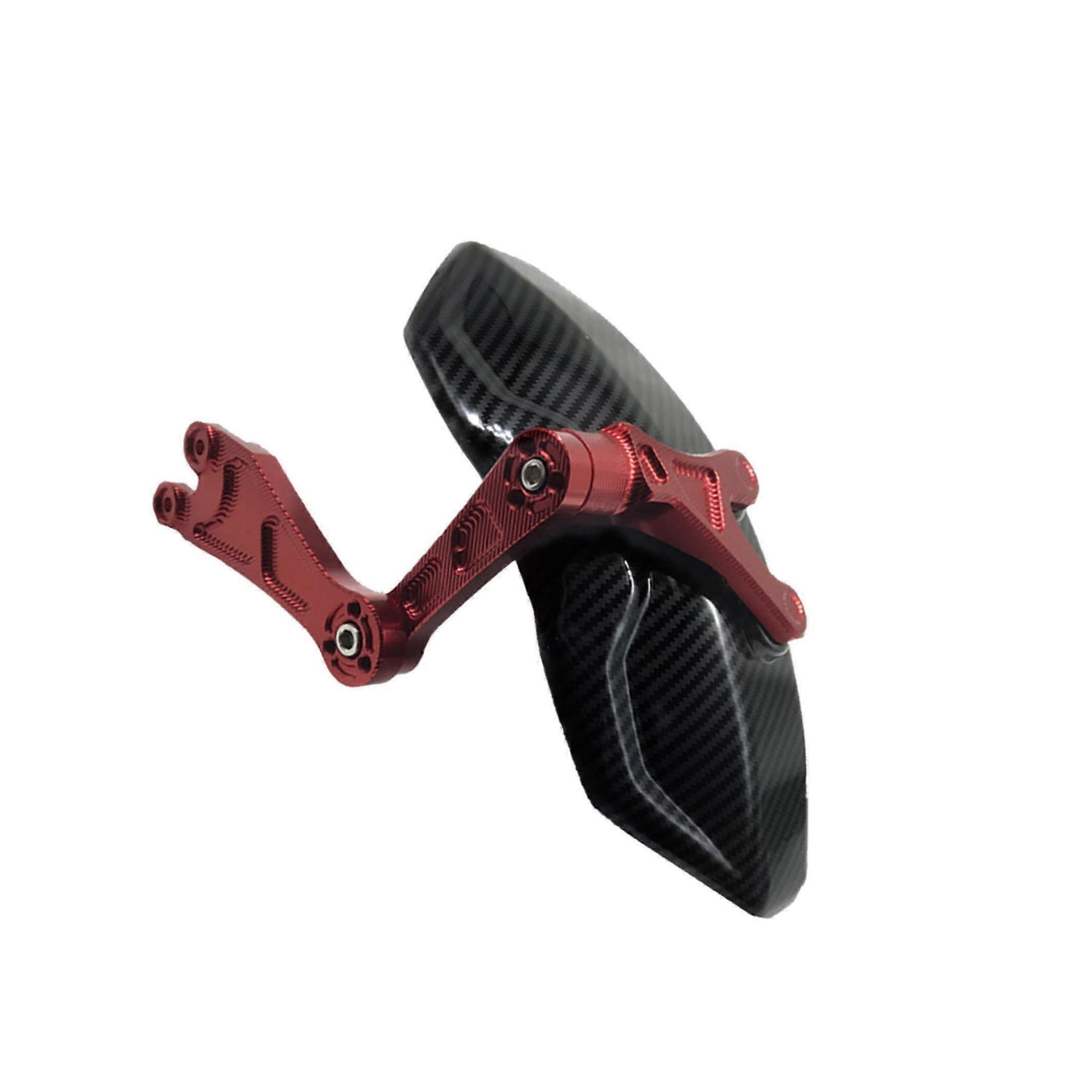 Carbon Fiber Motorcycle Rear Wheel Mudflap For Niu Technologies Gen 2 Models Red