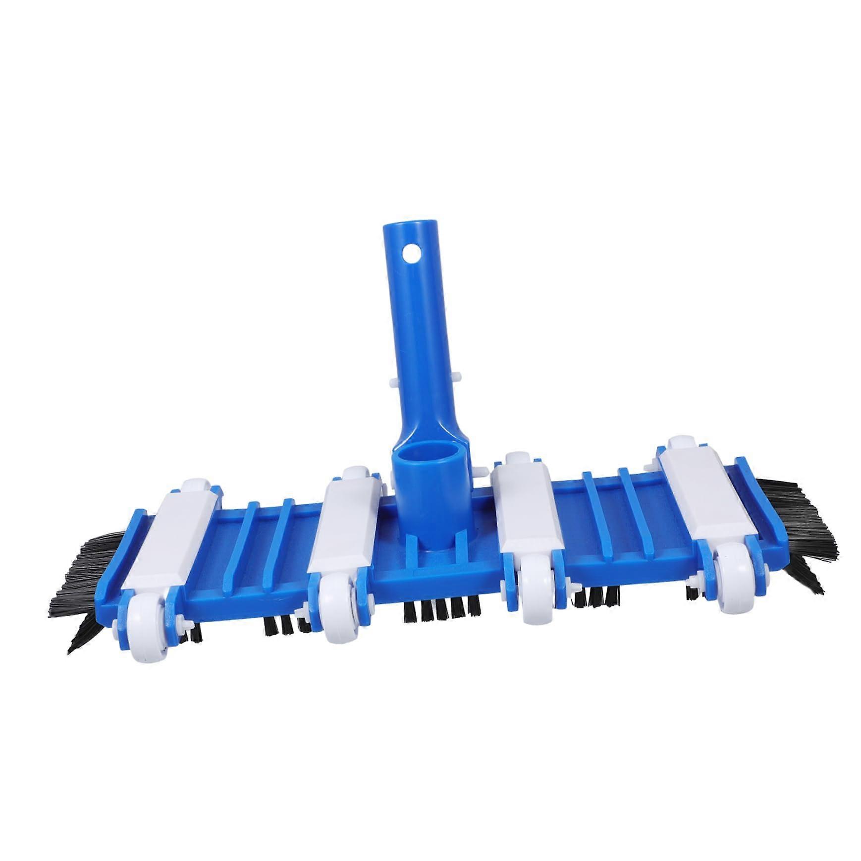 Swimming Pool Vacuum Head With Brush, Durable Plastic, Easy Mount, Compatible With Hoses, For All Pool Types