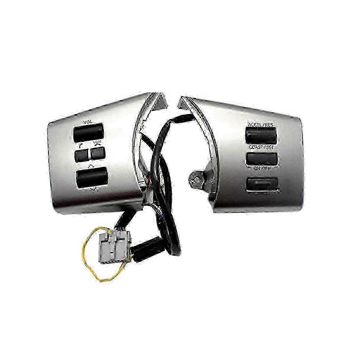 Volante Cruise Control Pulsante e Interruttore Volume per Nissan Navara Frontier 2005-2012 Nero Argento A-W