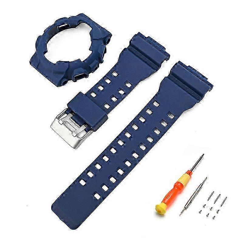 Watch Band Strap Set For Casio GA-100 GA-110 GA-120 GLS-100 GAX-100 GD-100