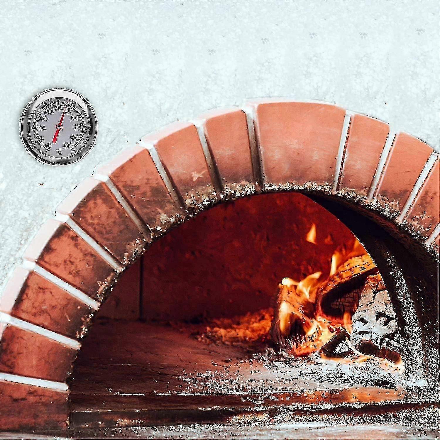 Thermometer for Wood Oven / Pizza Oven / Stone Oven with 400 C / 30 C Analog, Bimetallic