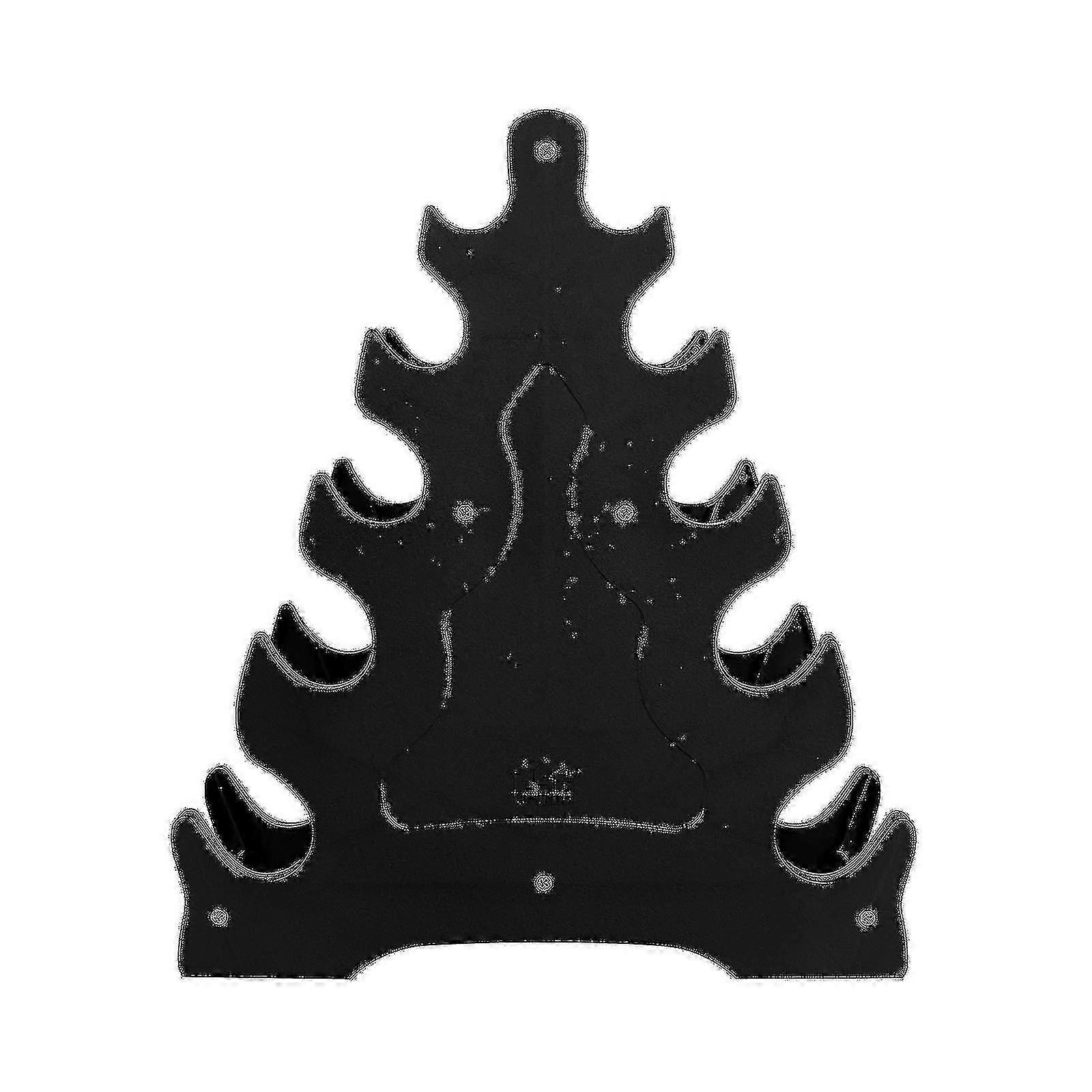 5-Tier Dumbbell Storage Rack with Leaf Design for Weight Lifting Equipment Holder