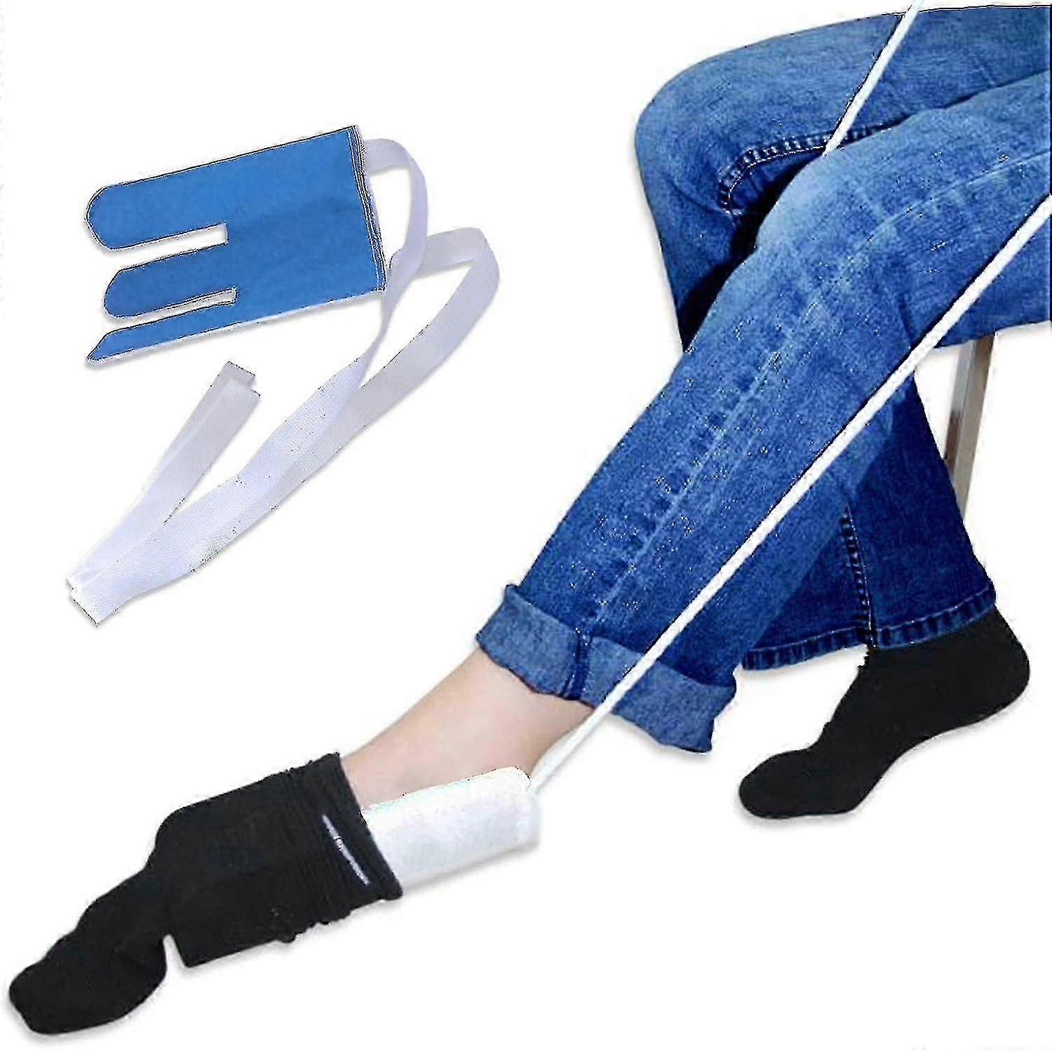 Sock and Stocking Dressing Aid - Easy-to-Use Tool for Seniors and Individuals with Limited Mobility