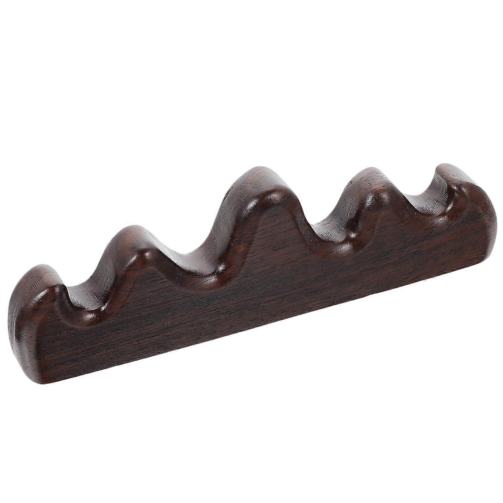 The **Sandalwood Wooden Brush Pen Holder** is a beautifully crafted, multi functional desktop accessory designed for both practical use and aesthetic