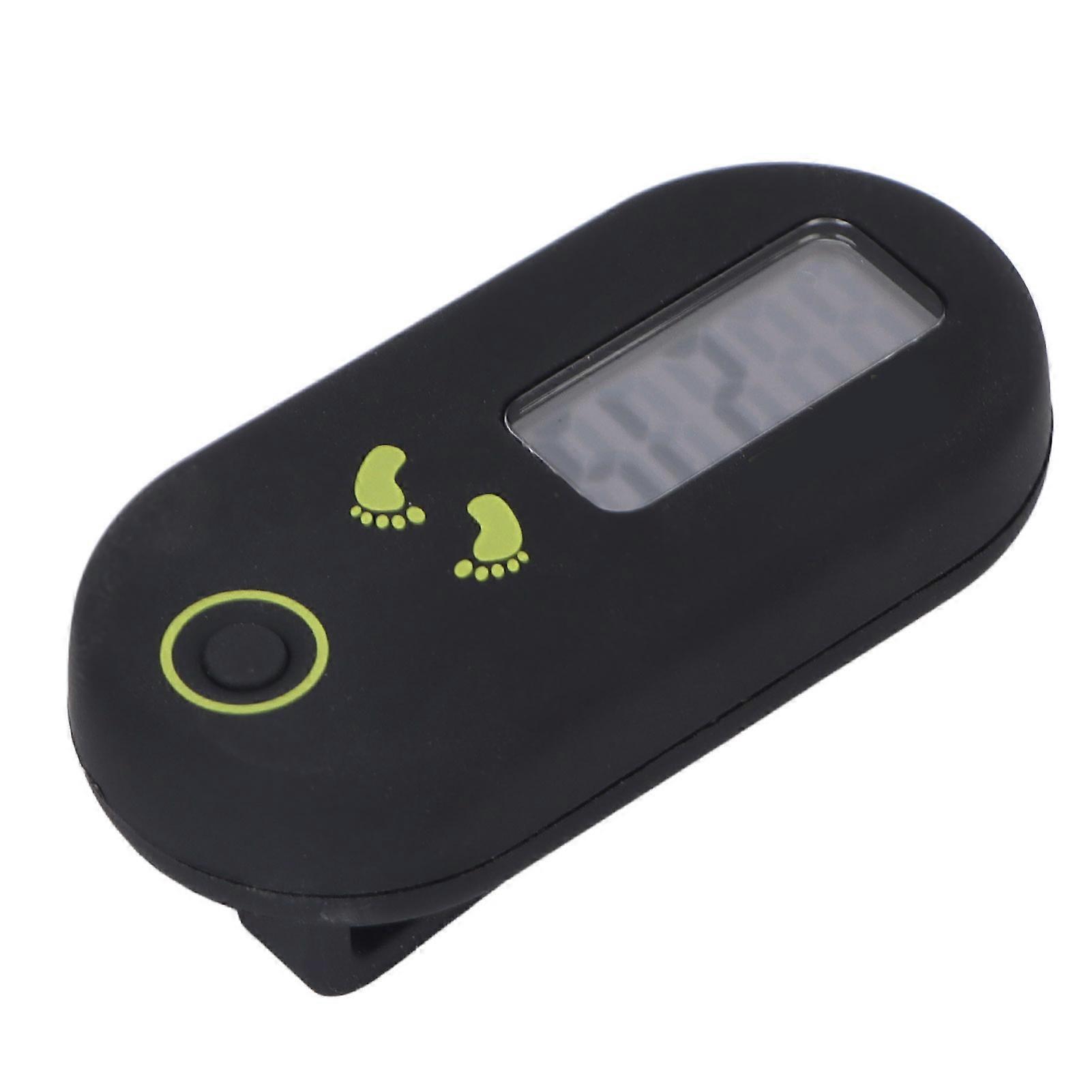 Mini Step Counter Lightweight Waist Clip Type Matte Surfaces Walking Pedometer with Lanyard