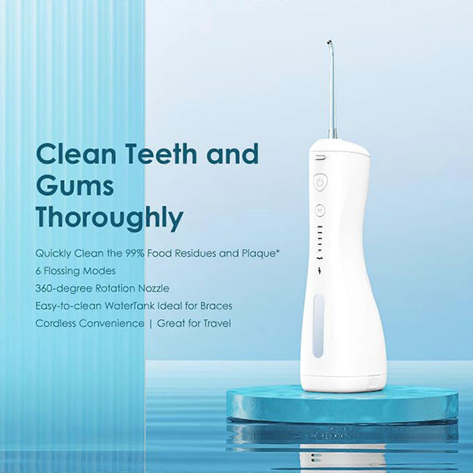 Oraimo SmartIrrigator 6 Flossing Modes 360-degree Rotation Nozzle Ideal for Braces Electric Cordless Oral Irrigator