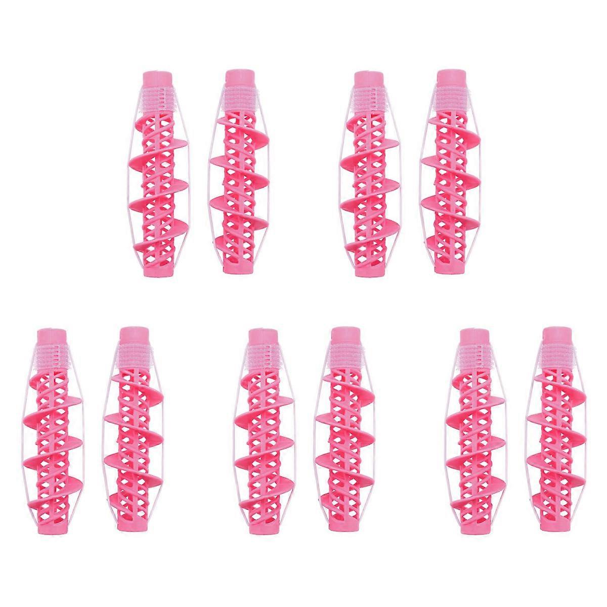 10Pcs Hair Styling Tools Hair Care Natural Big Wave Curls Rollers Curlers Curling Styling Tool