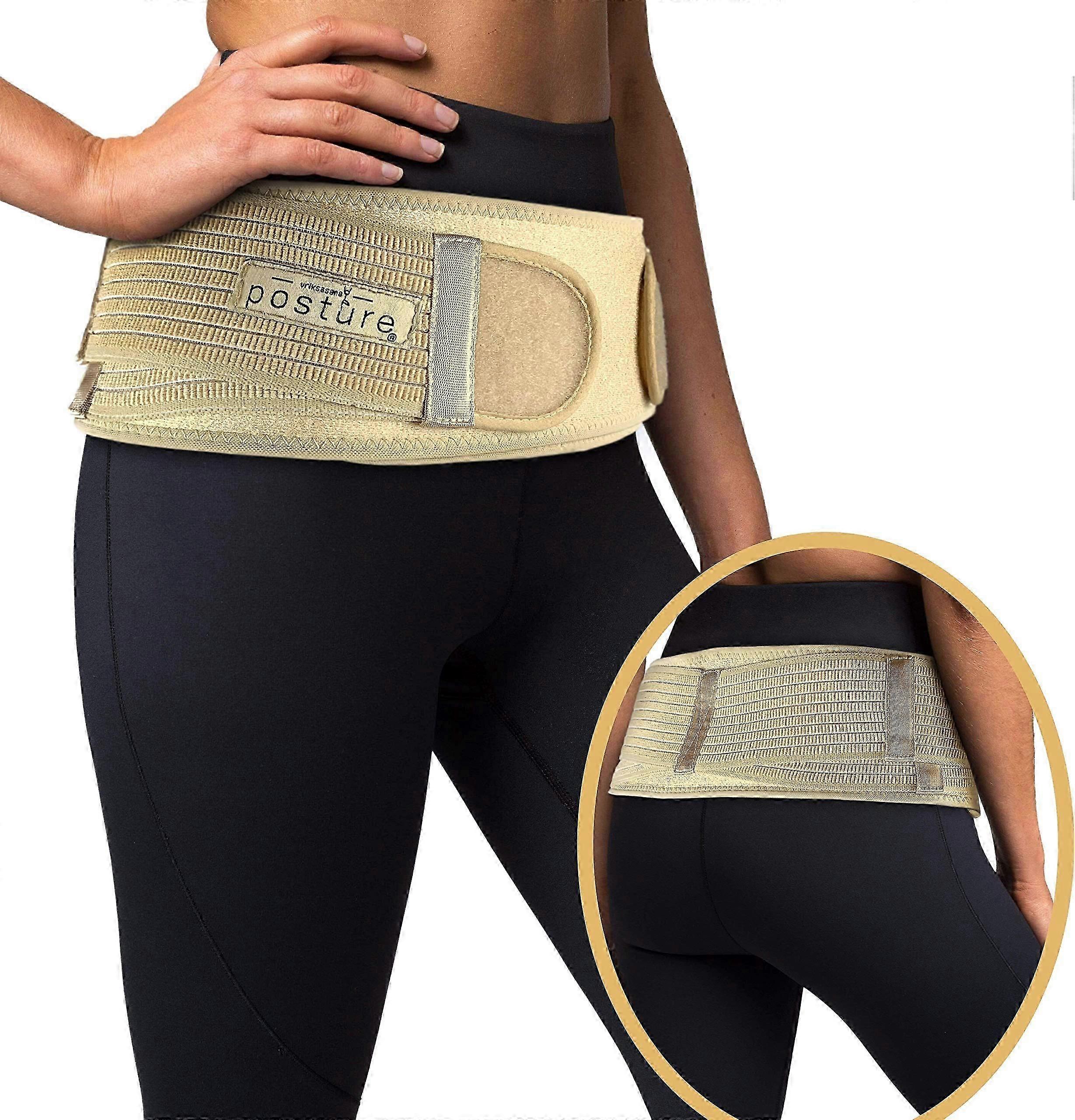 Unisex Sacroiliac Waist Belt Relieves Sciatica, Pelvis, Lower Back, Leg and Sacral Nerve Pain Caused by SI Joint Dysfunction