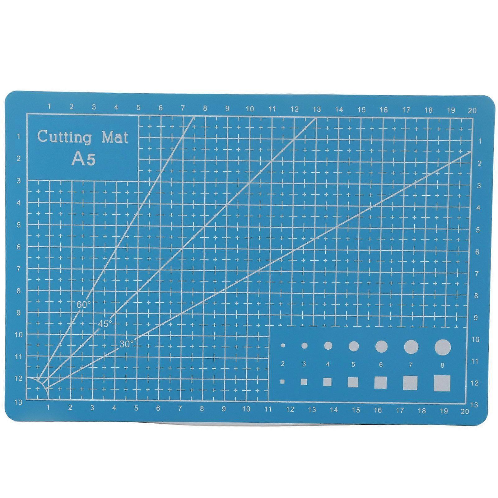 A5 Gitterlinien PVC-Schneidematte Selbstheilendes Papier Lederstoff Schneidebrett