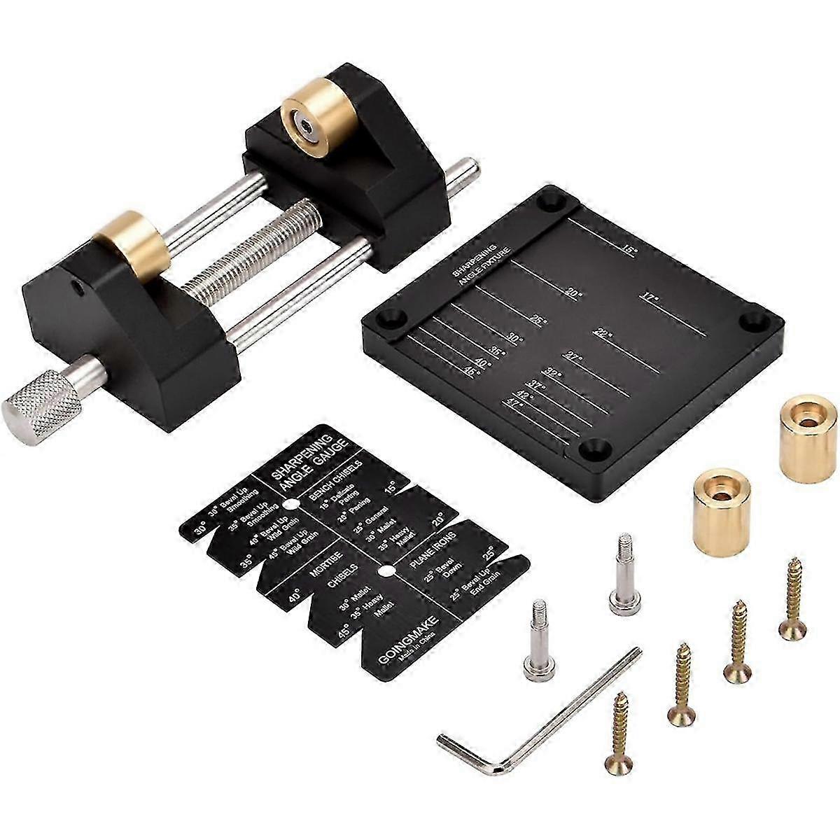 Woodworking Honing Guide Tools Chisel &amp; Plane Blade Sharpening Kit