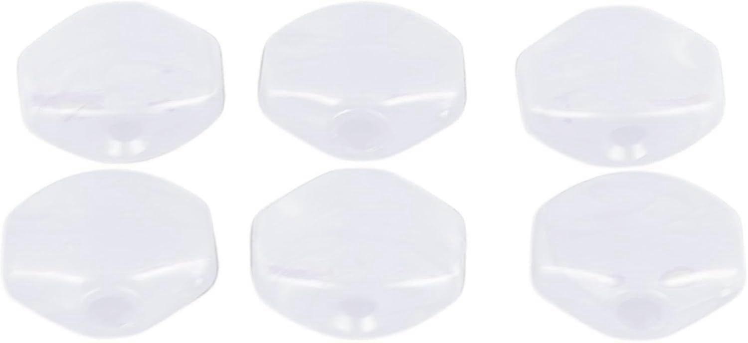 6PCS Guitar Tuning Peg Tuner Buttons Knobs for Replacement Plastic Tuner Key