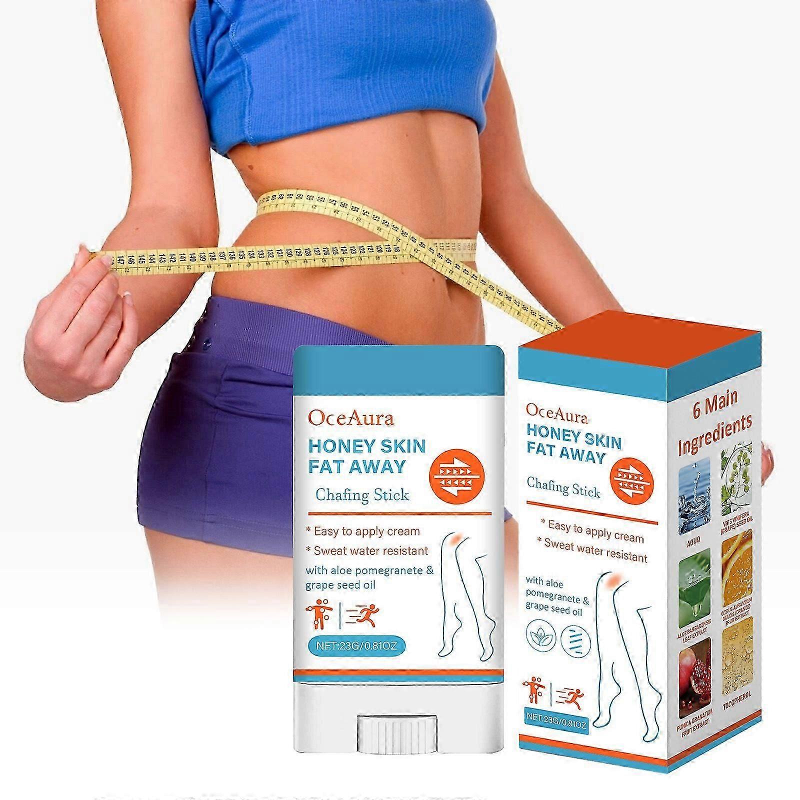 Honey Skin Fataway Chafing Bar with Manuka Honey Anti-Chafe Body Stick Prevent Friction & Chaffing Skin Balm for thigh, arm, chest