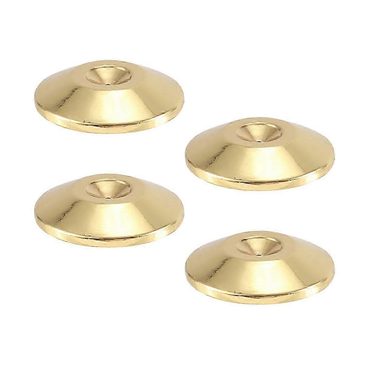 4 Pcs Speaker Pure Copper Spikes Pads(Gold)