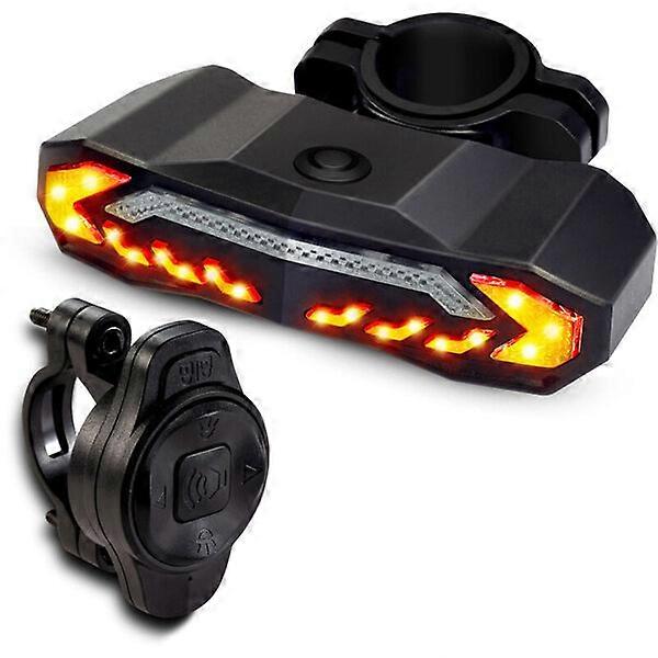 Bicycle light, 160 lumens brightness, remote control steering prompt