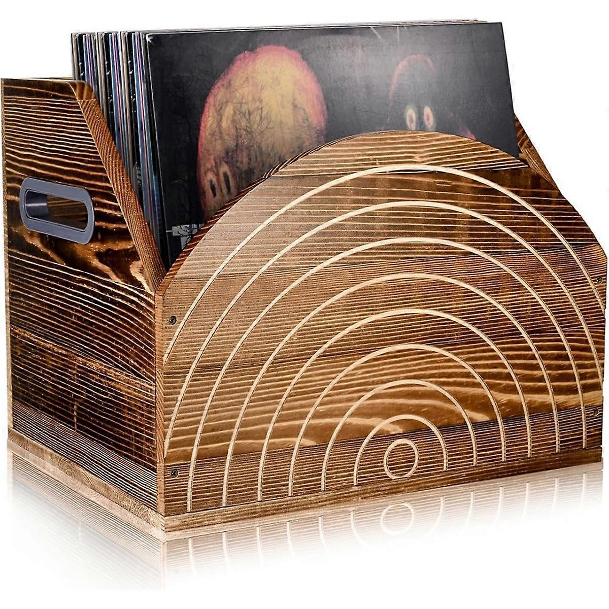 Vinyl Record Storage Record Holder Vinyl Record Album Holder Wood Record Stand Display for Records Collector Artistic
