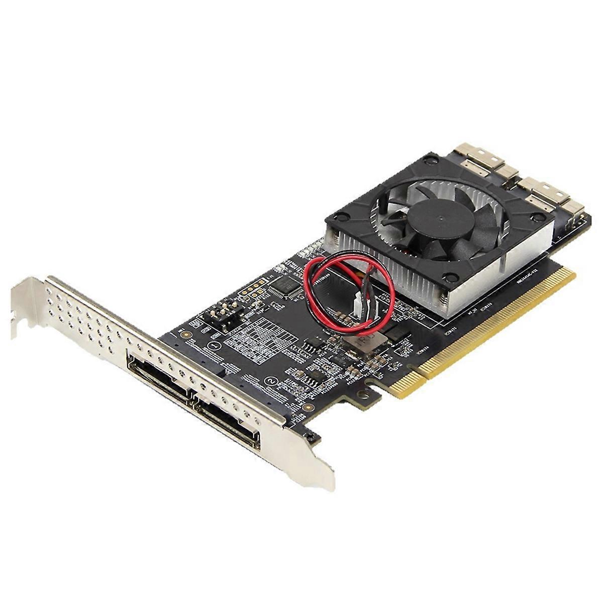 PLX8749 Split-Free PCIe Expansion Card Integrated Compatibility Module External Graphics Card M.2 Nvme SSD U.2 Expansion