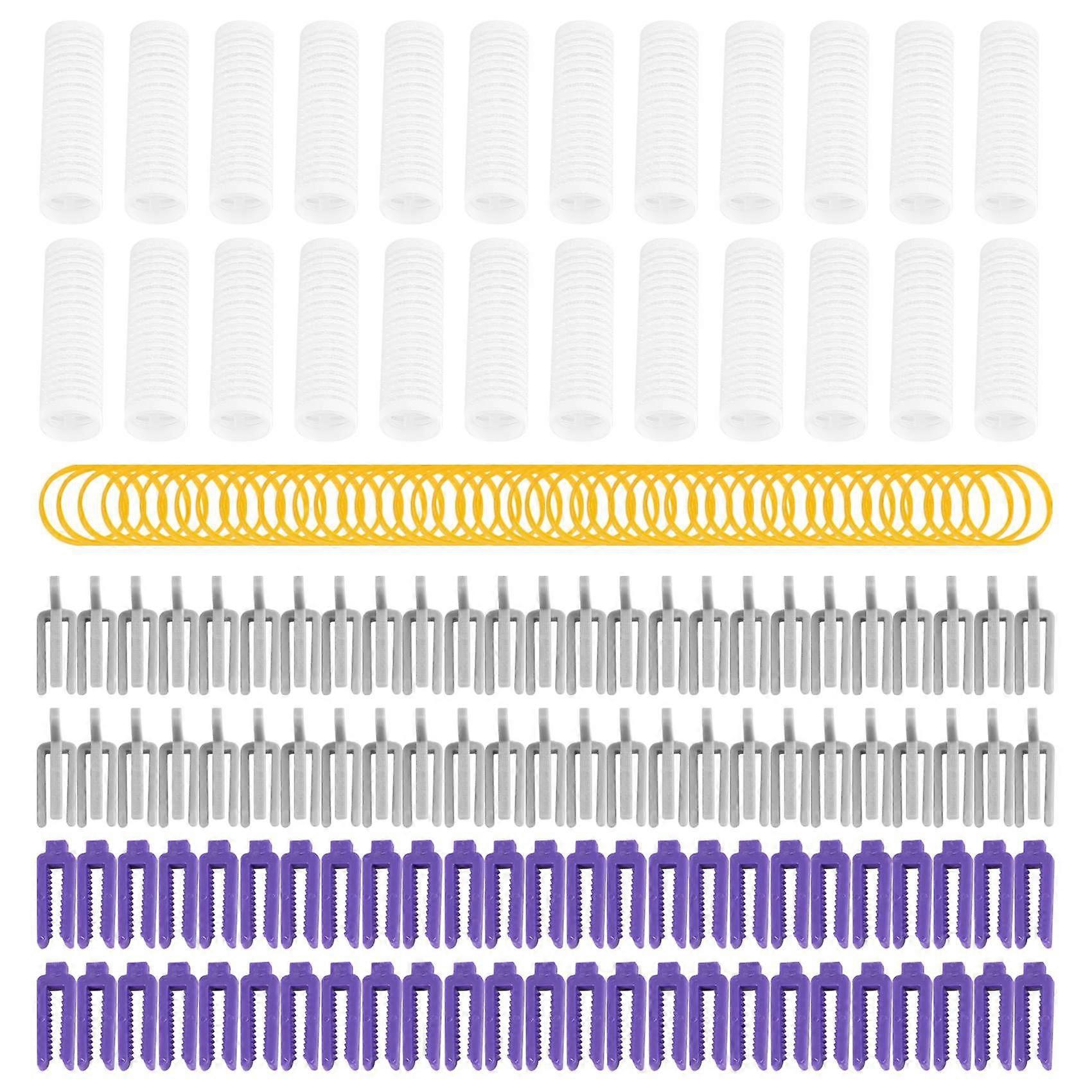 Big Size 24Pcs/Set Salon Nylon Hook & Loop Hair Rollers Set Hair Root Perm Rods Bars Curlers with C