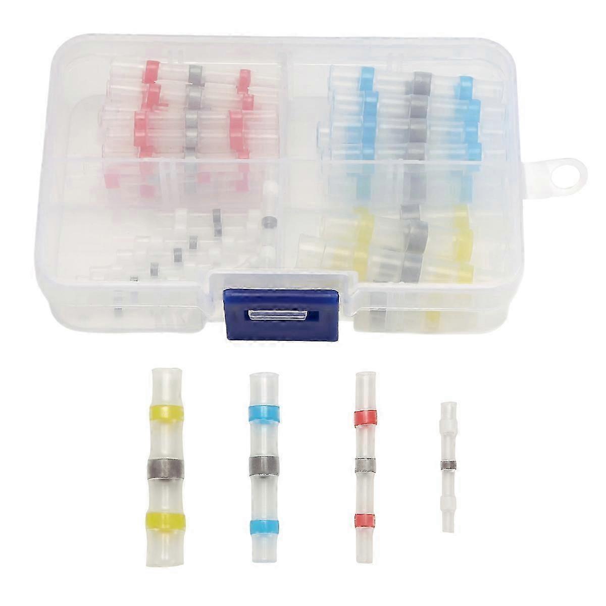 50Pcs Solder Seal Heat Connector Shrink Butt Connectors Lug Terminals