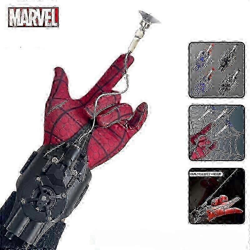 Ml Legends Spiderman Web Shooters Toys Spider Man Wrist Launcher Cosplay Peter Parker Accessories Props Gloves For Children Gift