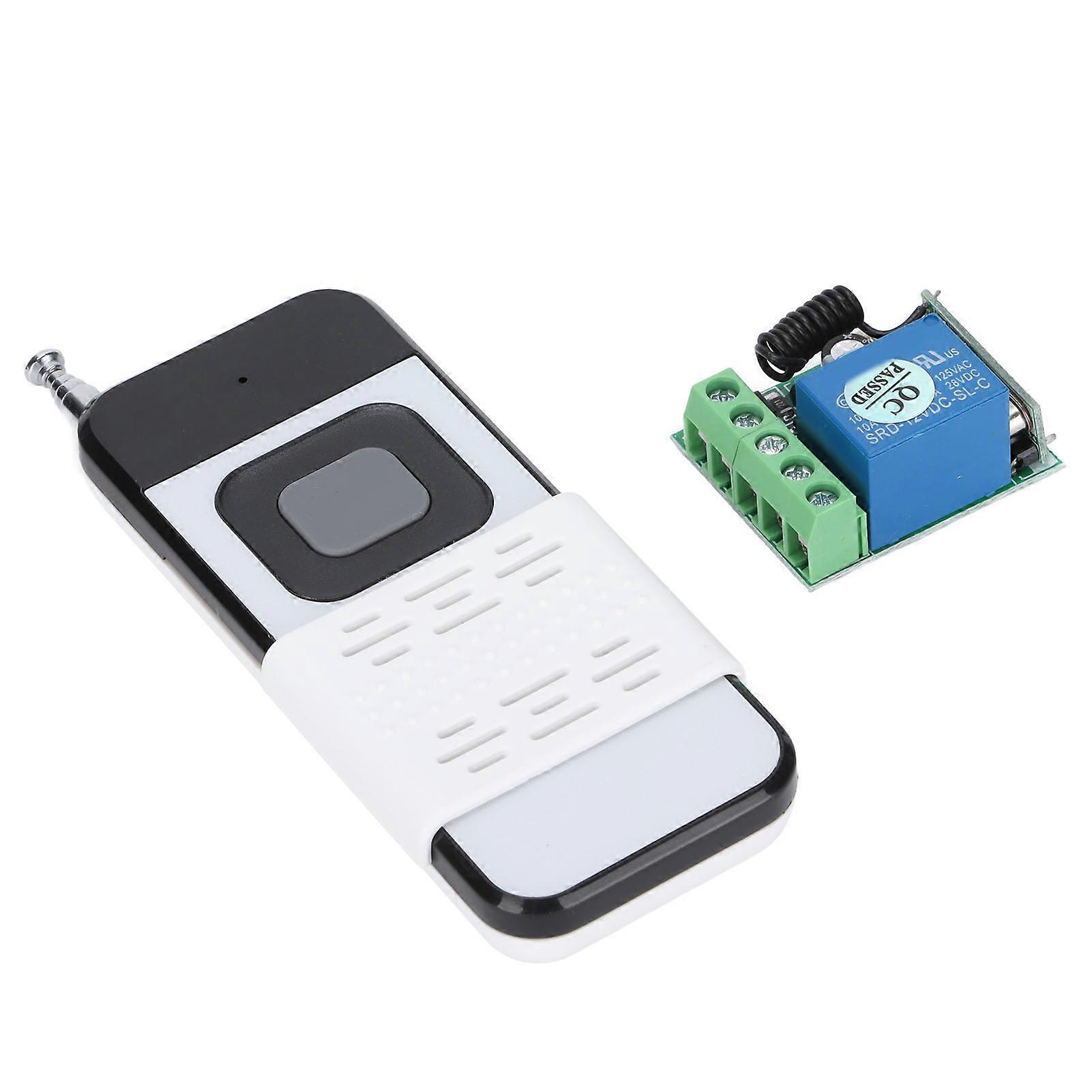 Compact 12V Relay Remote Switch - Wireless Control for Doors & Appliances, Durable Design