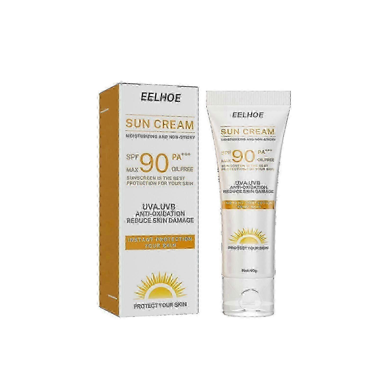 Sun Cream - Moisturizing Skin Protection for Face and Body, Non - Chalky, Refreshing and Non - greasy in Summer
