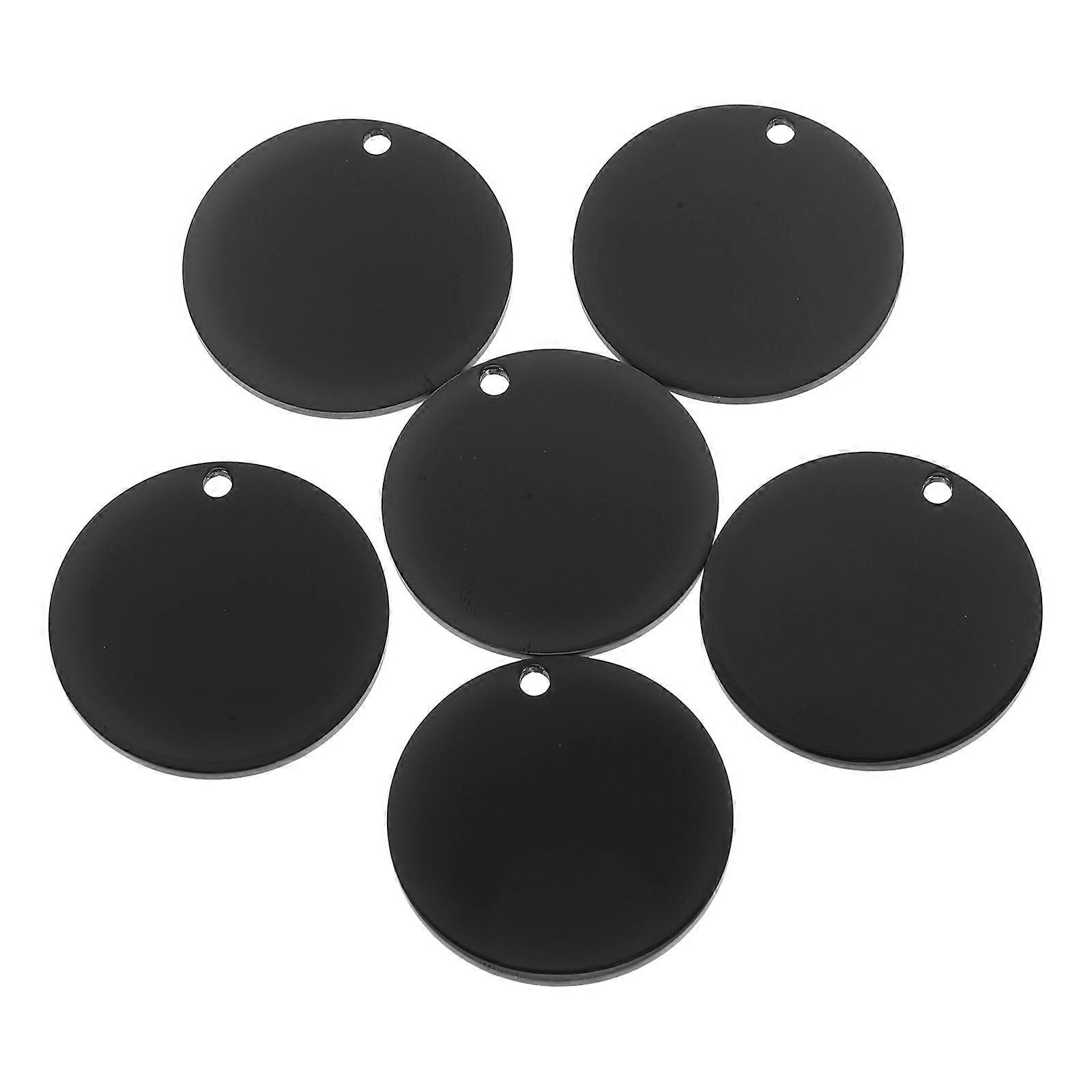 Pet Tag Stainless Steel Dog Tag DIY for Pet Identification 6Pcs Round Blanks