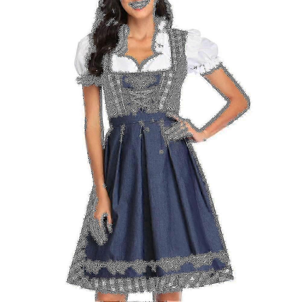 Noi Doamne Dirndl Bavareză Femei Rochie Tradițională Bere Fată Rochie Bluză Șorț -CN