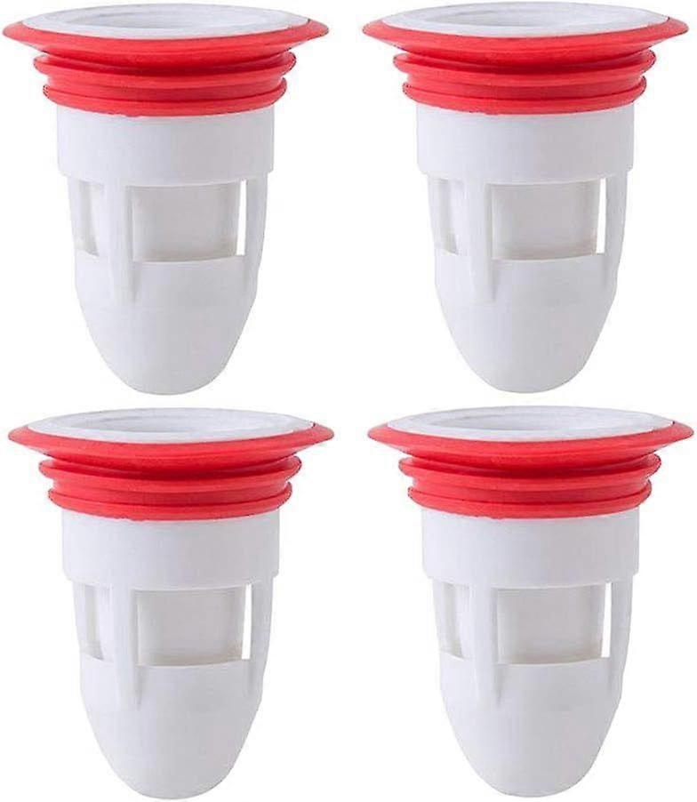Macaron 4pcs Rubber Anti-Odor Floor Drain Shower Drainer for Bathroom No Filter