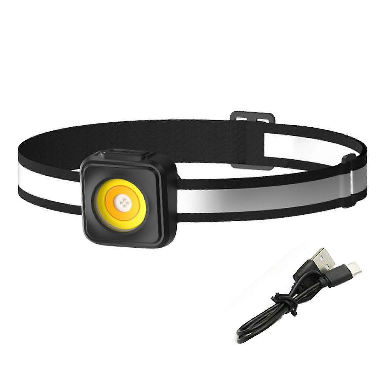 Rechargeable Headlamp with Adjustable Brightness for Camping 2025
