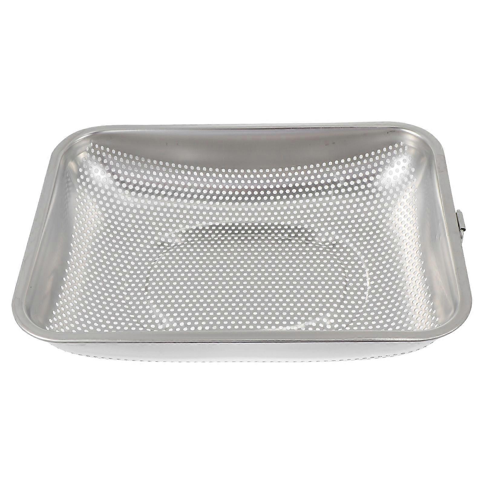 Stainless Steel Draining Basket for Kitchen Use 1Pcs Leakproof Sink Basket