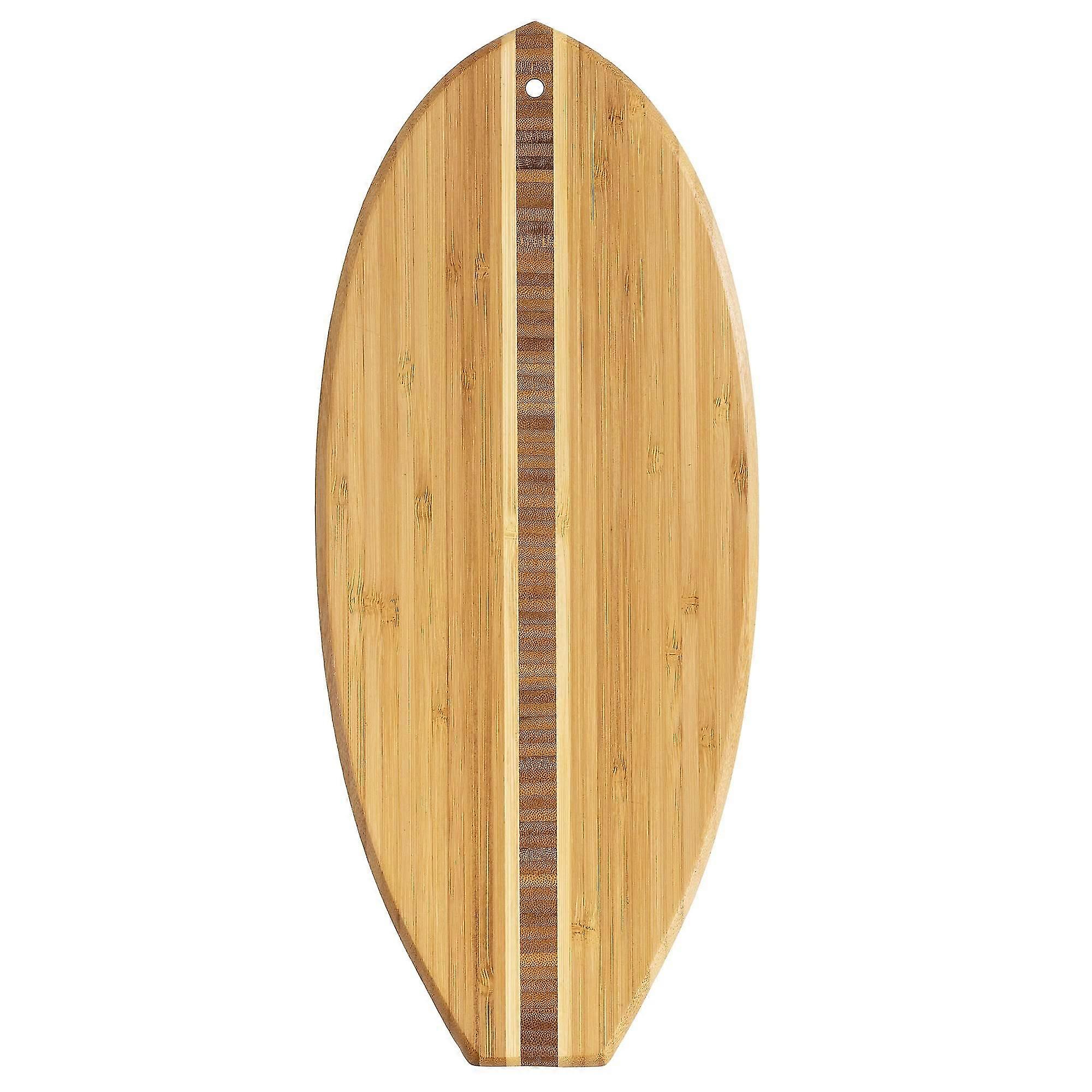 Lil' Surfer Surfbrett in Form von Bambus und Schneidebrett, 14-1/2 'x 6', braun