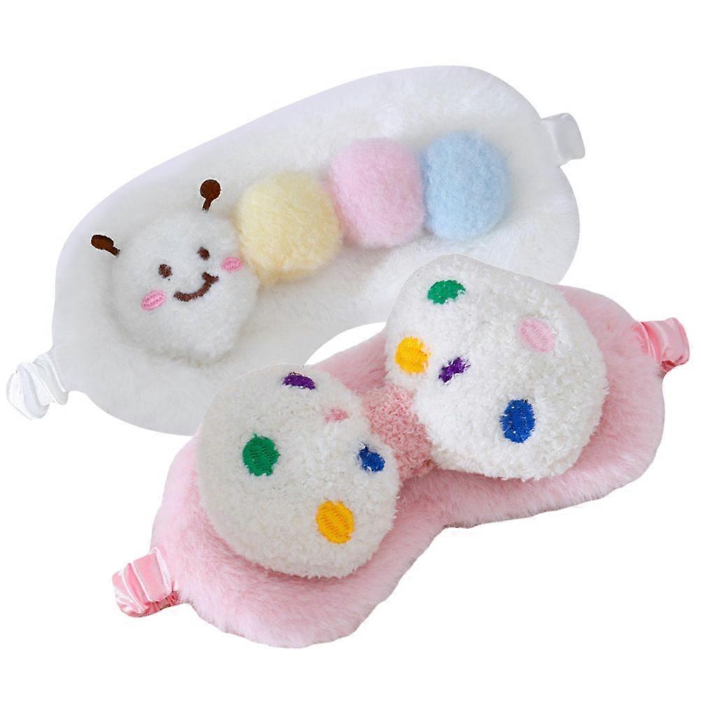 Sleeping Mask Eye Cover for Sleeping 10Pcs Plush for Kids and Adults