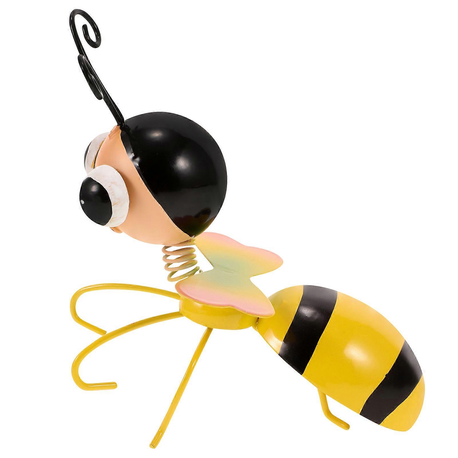 Bee Decorations Yard Metal Artwork for Outdoor Bee Decor
