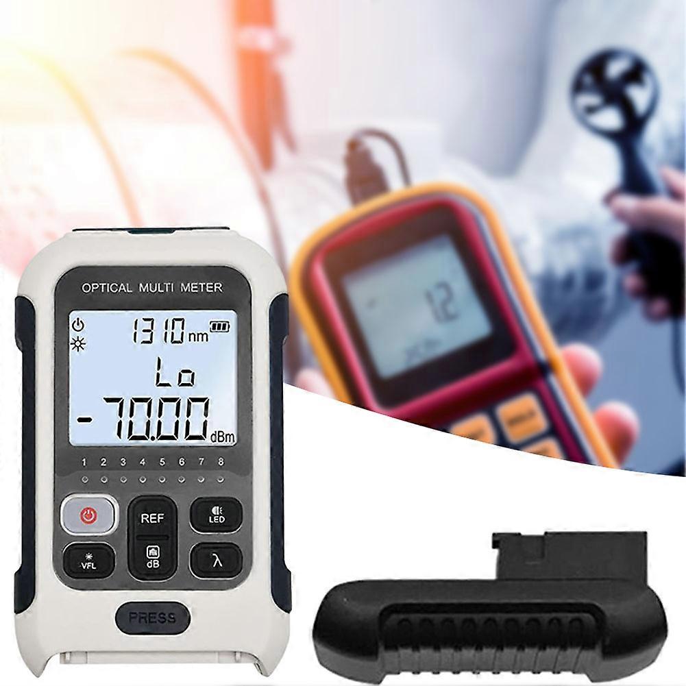 Multifunctional Optical Power Meter, High Accuracy Fiber Light Testing Tool, for Communication Engineering