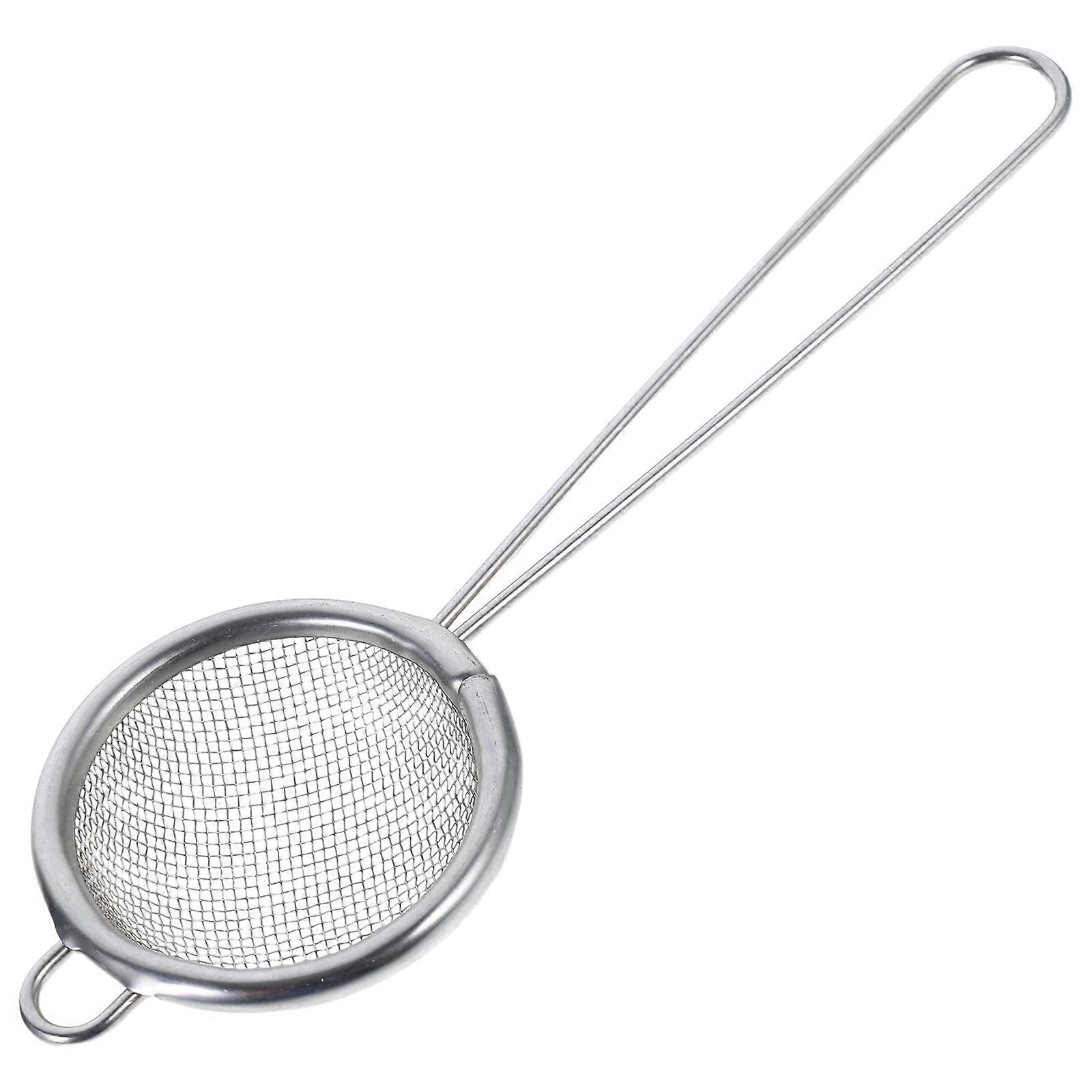 Kitchen Oil Filter Mesh Stainless Steel Strainer for Juicing with Handle