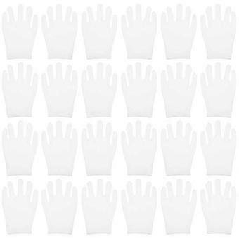 12 Pairs of White Cotton Gloves Washable Cotton Gloves Watch Checking Gloves Elastic Cotton Gloves Edition 0919