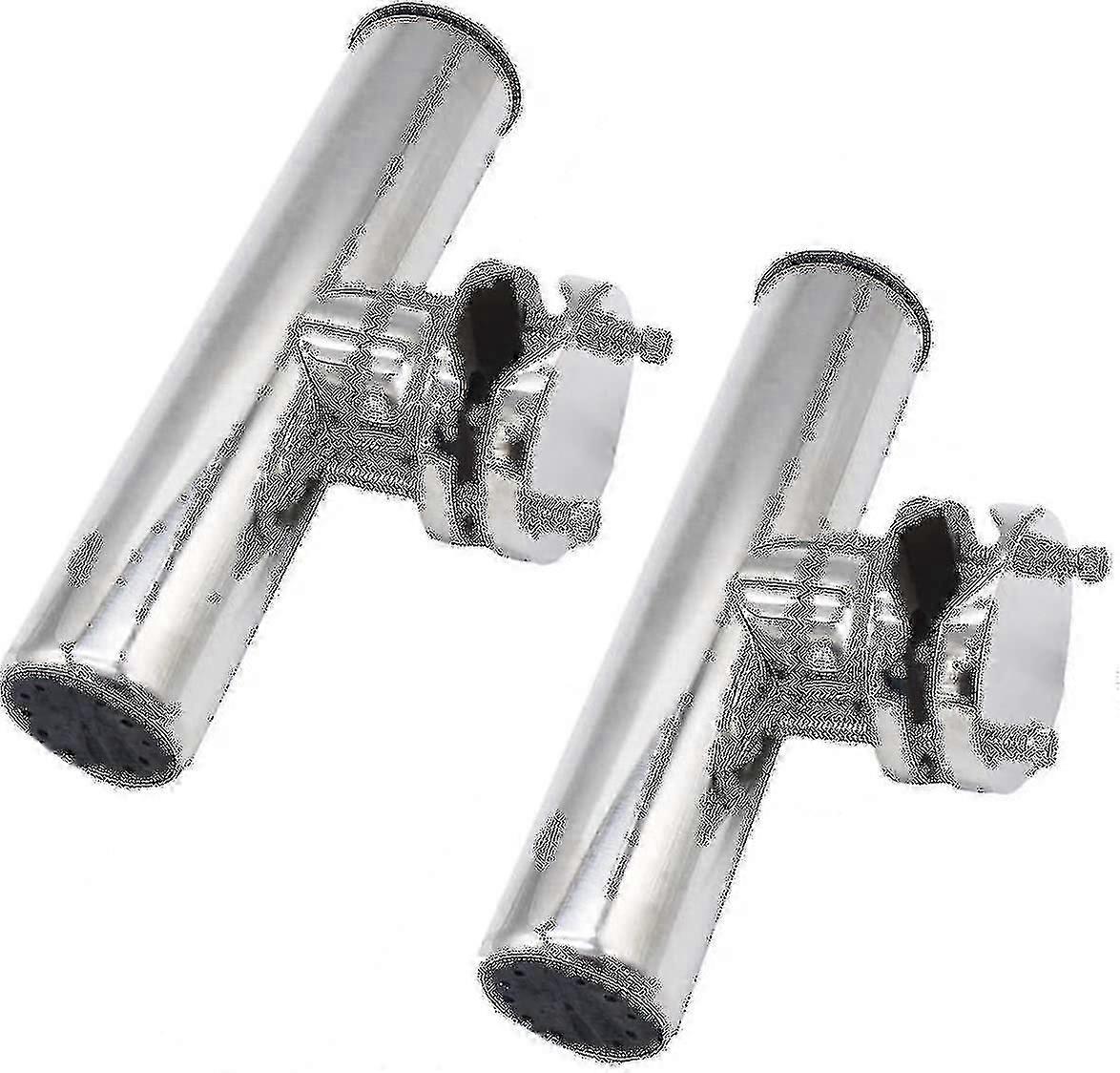 2 قطعة السكك الحديدية المشبك على حامل قضيب الصيد للقارب في الأوراق المالية