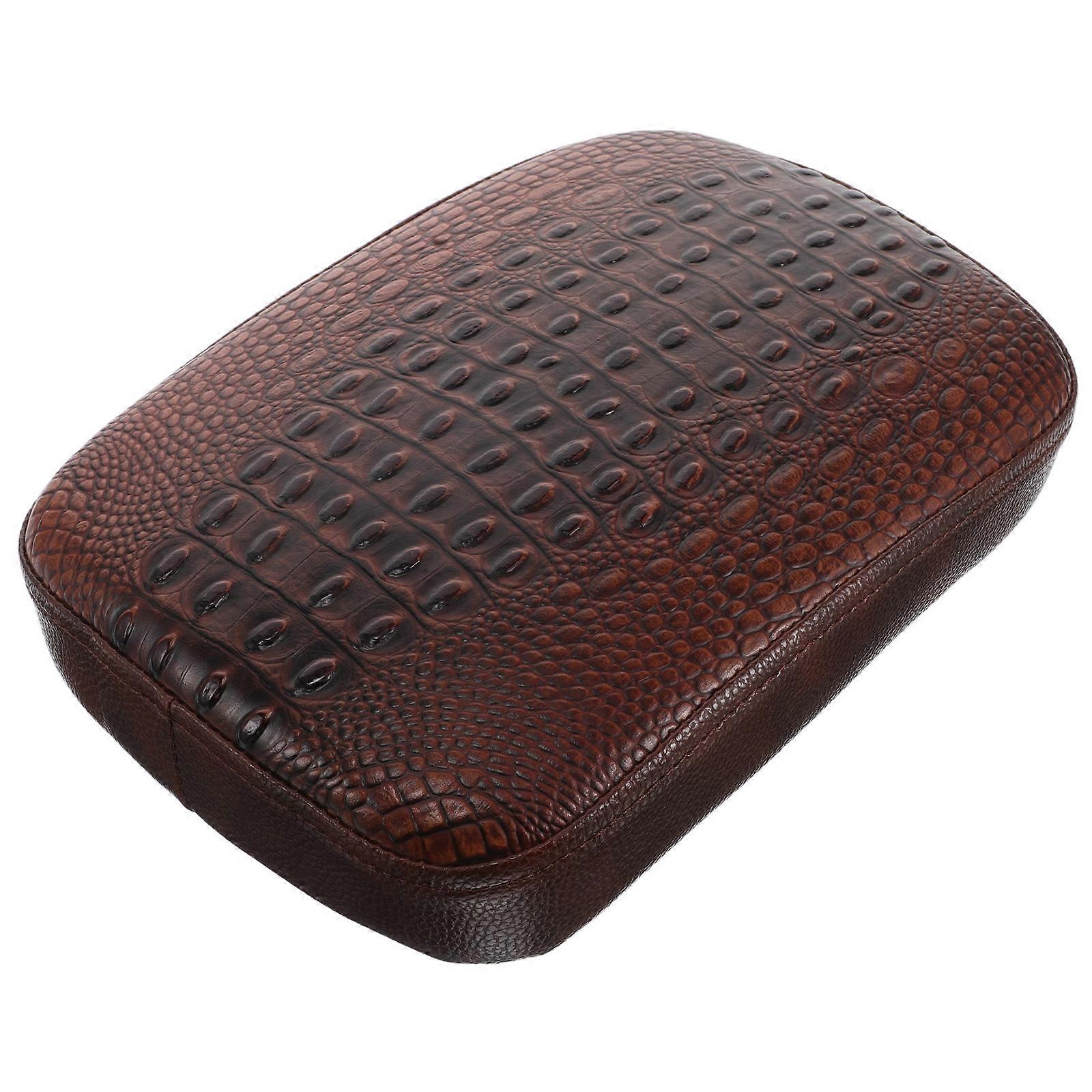 Retro Design Motorcycle Seat Pad Compatible With Most Motorcycles Brown Suction Cup 1Set
