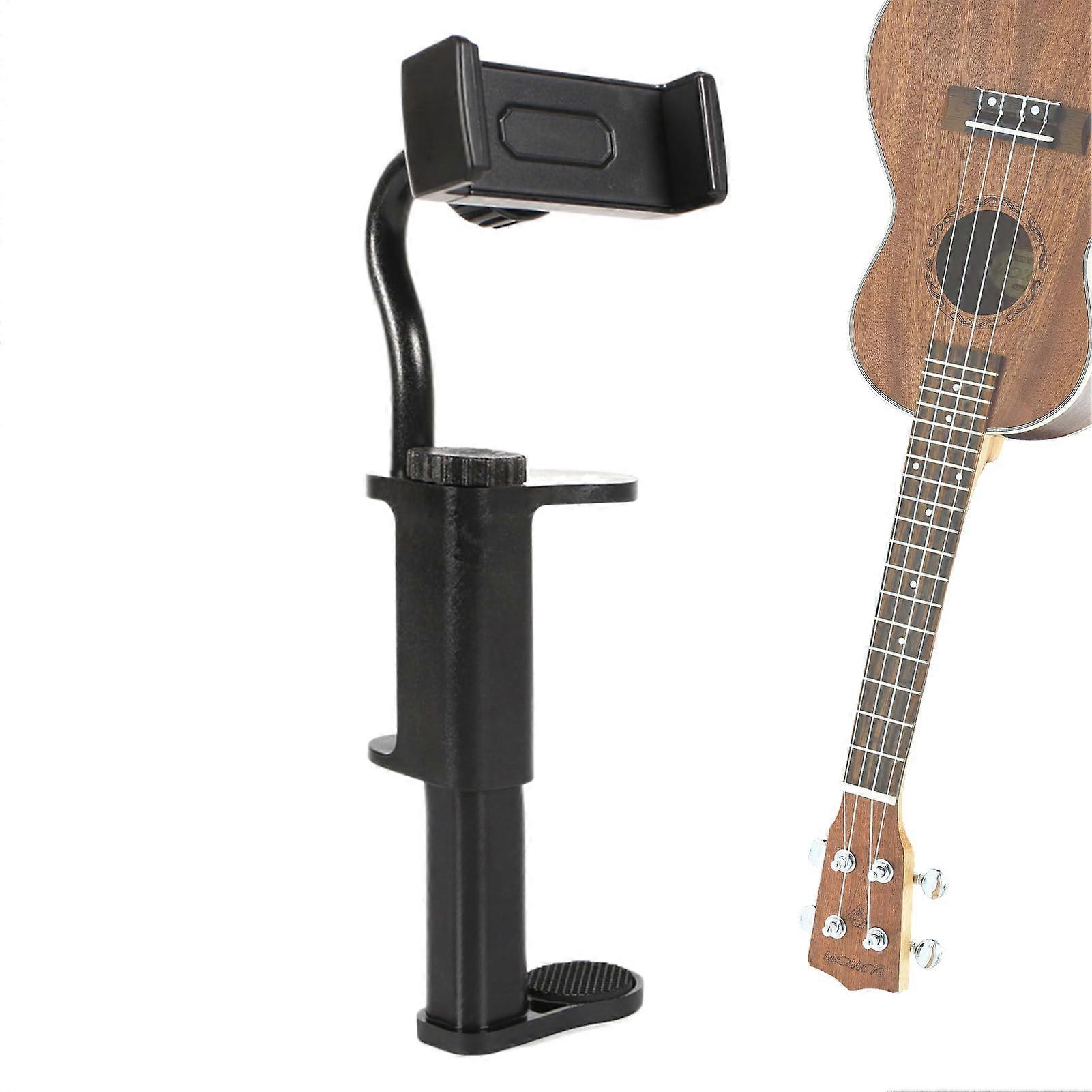 Guitar Holder for Phone Universal Smartphone Clip Mount Adjustable Clip For Streaming Video Calls Travel Reading
