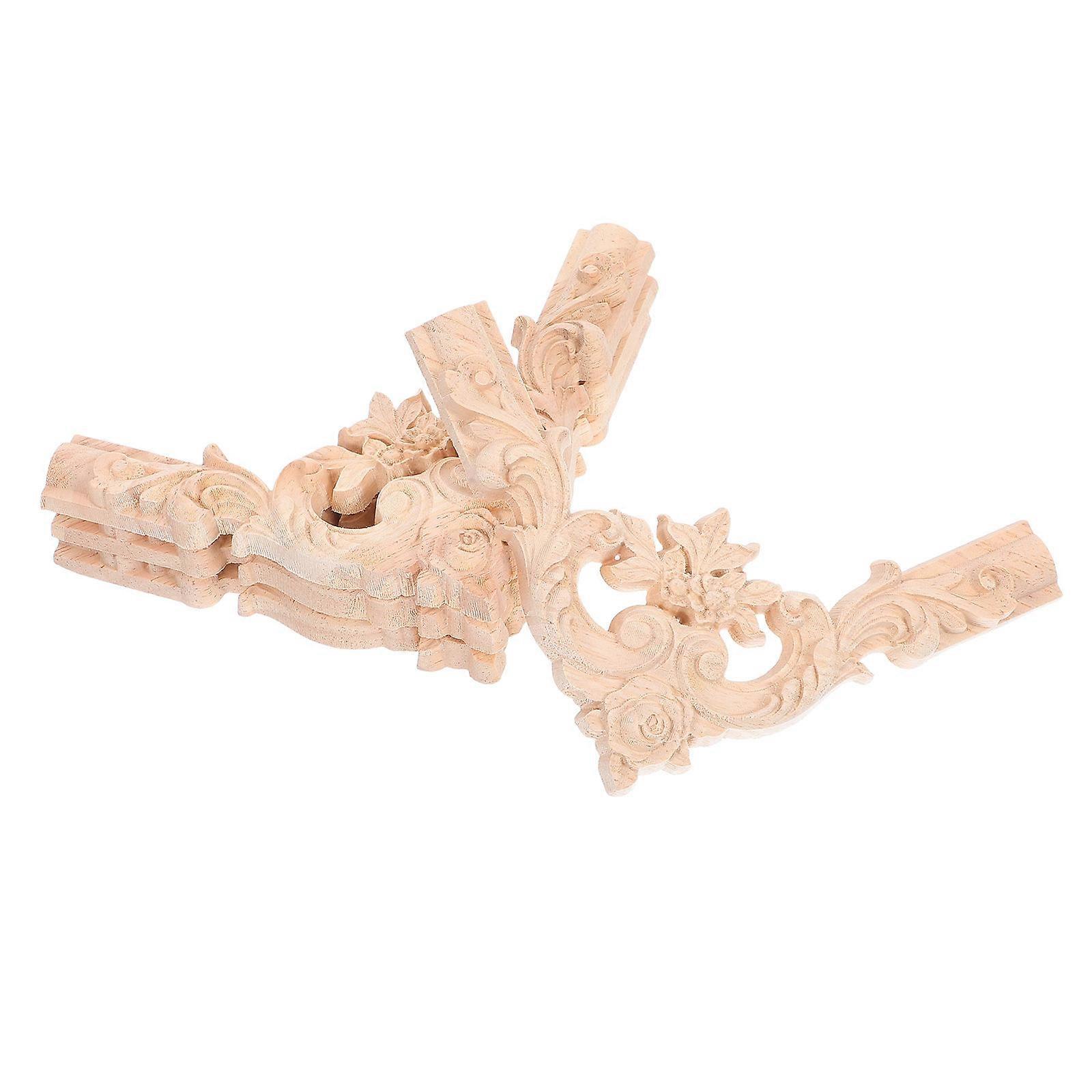 Wood Furniture Applique Decorative Corner Frame for Home Use 8Pcs Beige
