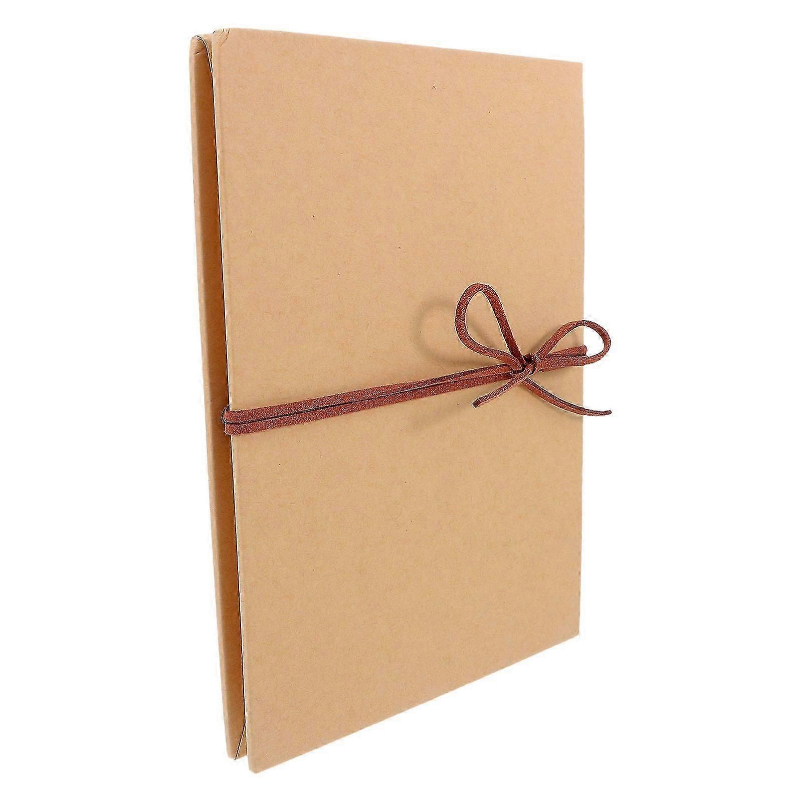Creative Folding Accordion Scrapbook Album for Memories - 36 Pages Light Brown 1Set