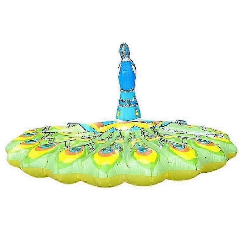 Peacock Float Blue Inflatable Pool Floats 6.3In