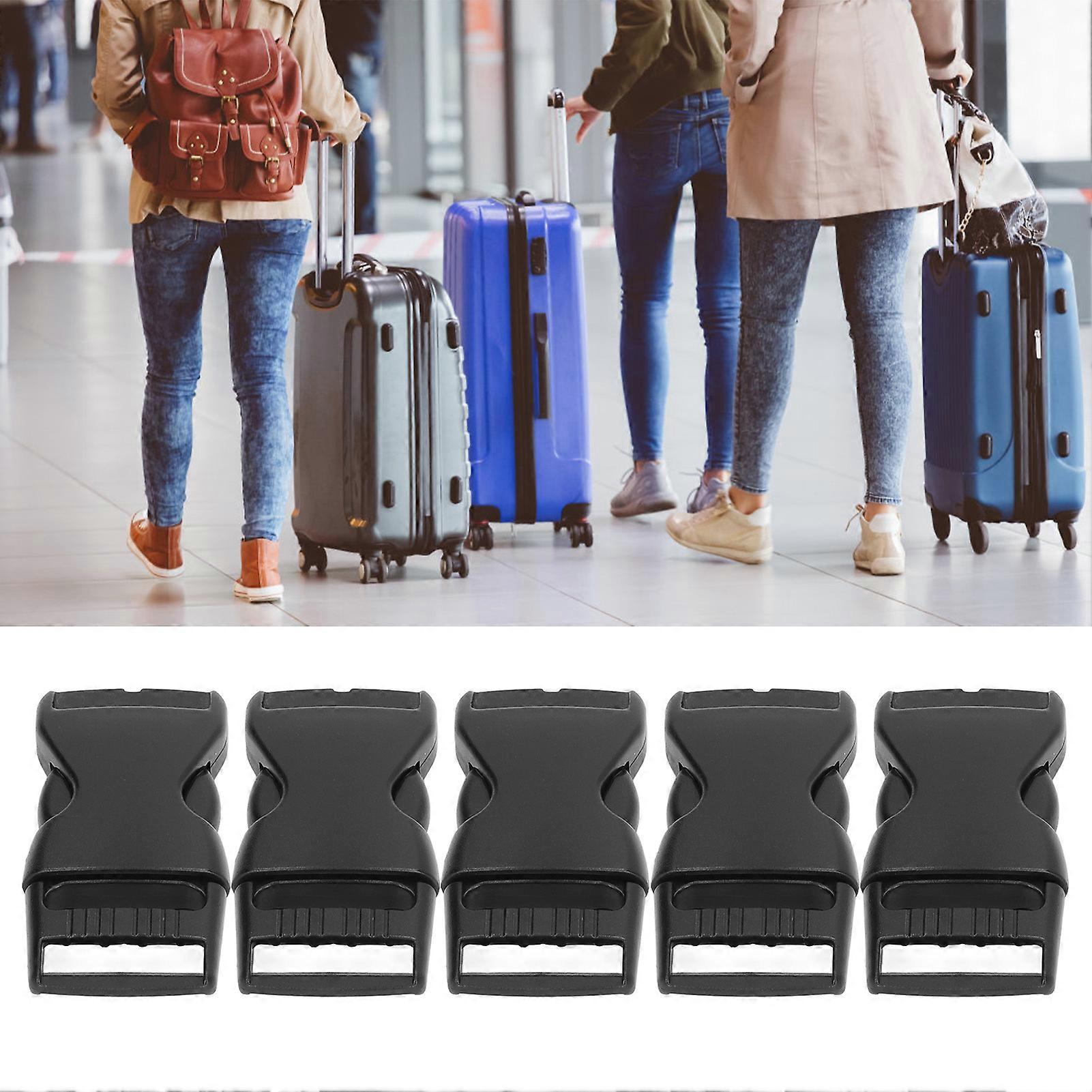 5Pcs Adjustable Plastic Side Buckle Clips for Backpack Straps