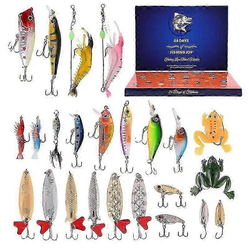 2025 Advent Calendar Fishing Christmas Countdown,Fishing Tackle Advent Calendar