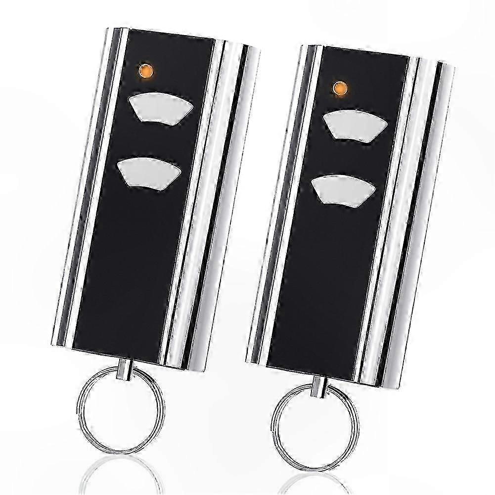 2-Pack 433.92 MHz Garage Door Opener Remotes-Compatible with Rolling Code Systems