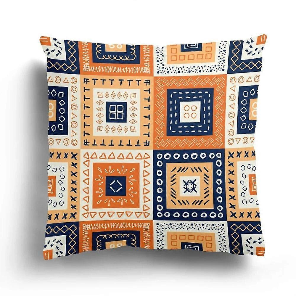 Kissenbezüge Baumwolle Leinen Retro Ethnische Totem Plüsch Kissenbezug Home Sofa Kissenbezug Cartoon Muster