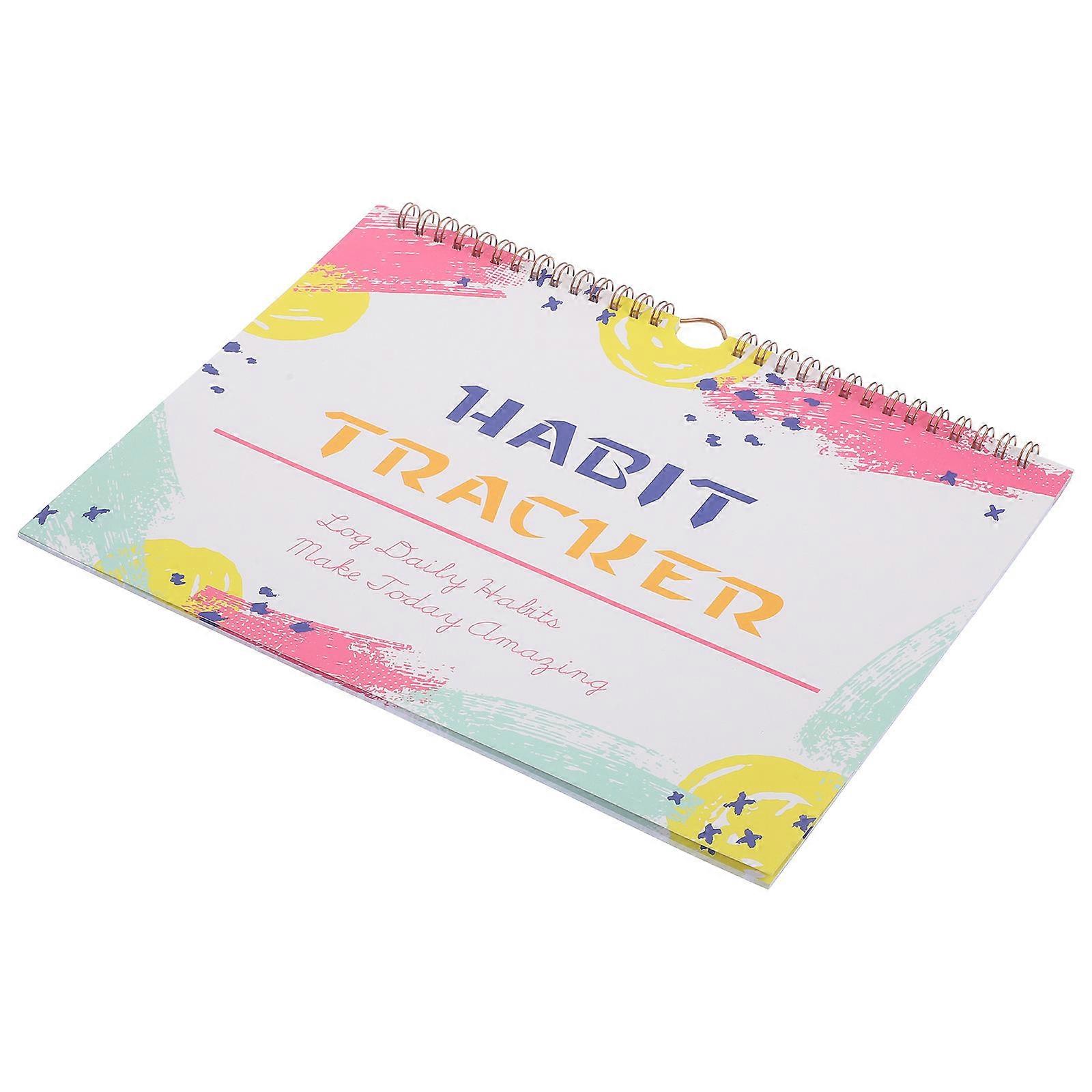 Habit Tracker Planner for Planning 4Pcs Monthly Spiral Habit Tracker Journal