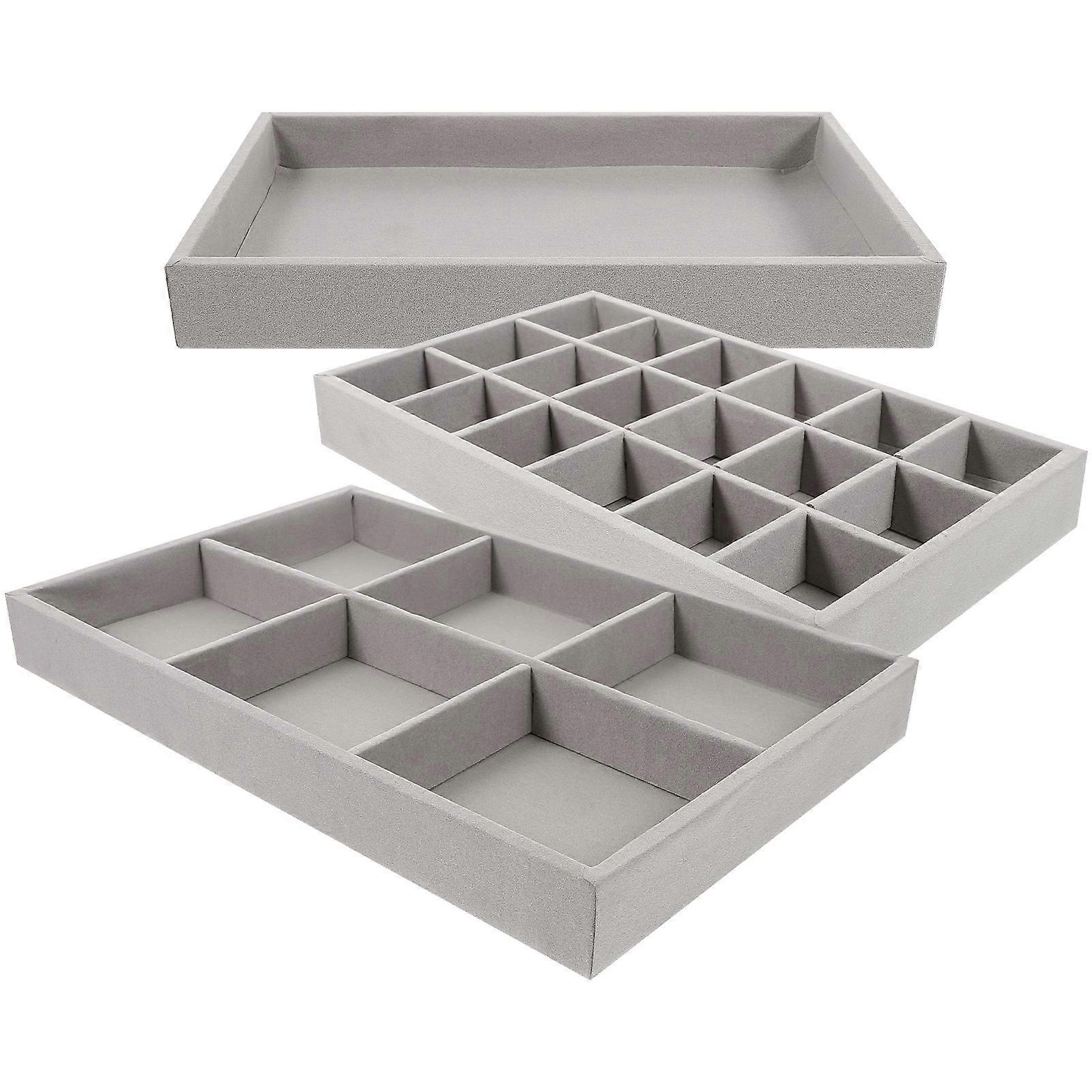 Jewelry Storage Tray for Organization with 9Pcs Multifunctional Display