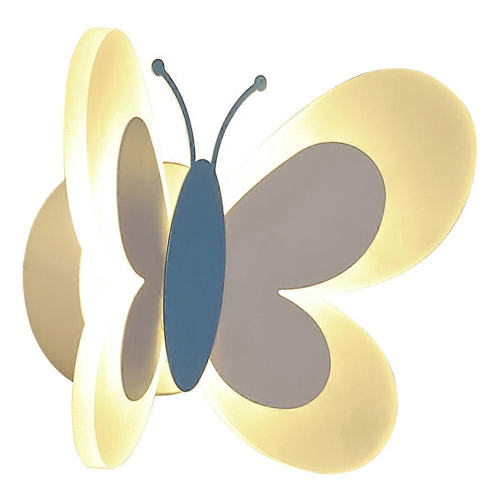 Modern Butterflies Wall Lamp for Bedroom 2Pcs Simple Decorative Wall Light